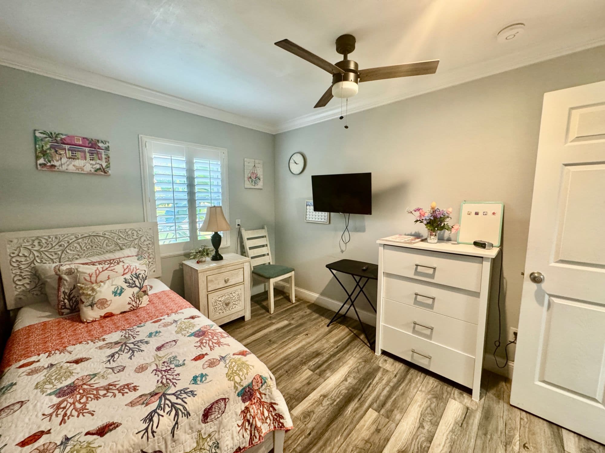 A private bedroom at Skycrest Place